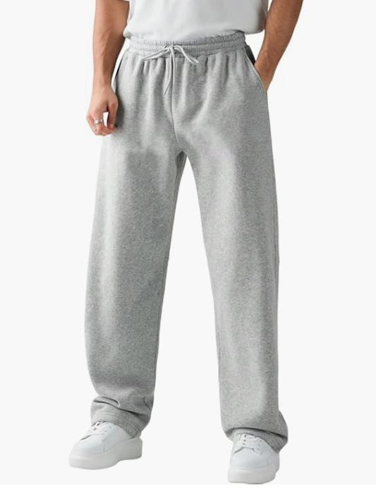 dockstreet Men's/Unisex | Open Bottom | Stretchable | Drawstring Bottom Drawstring Pure Cotton Stretchable Baggy Jogger Pants