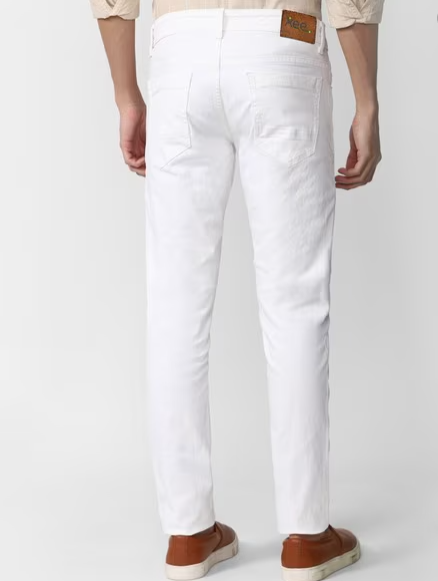 Men Slim Jeans with 5-Pocket Styling