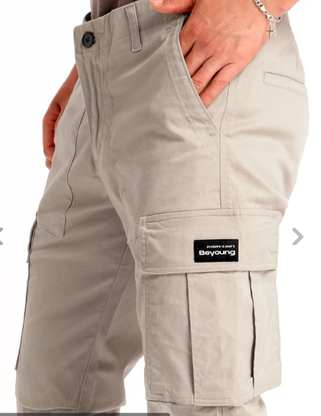 Cream Cargo Pants for Men Cargo Pants