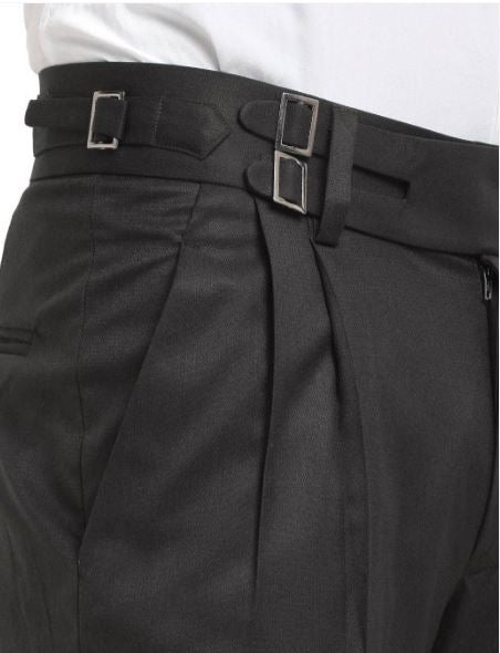 Deep Black Gurkha Pant