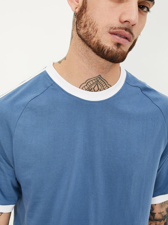 Drop-Shoulder Sleeves Cotton T-shirt