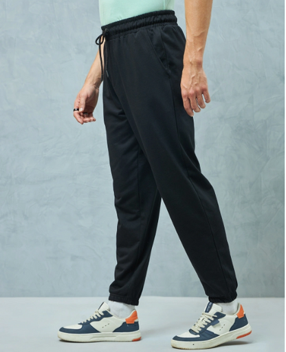 Men's Black Oversized Joggers