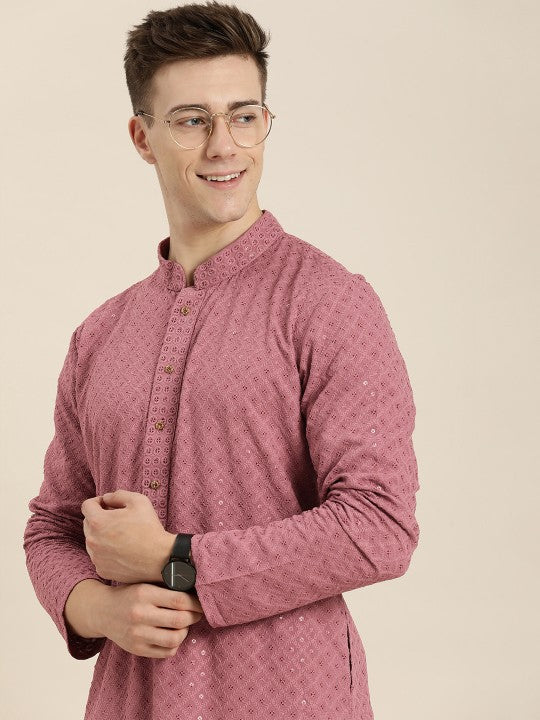 Kohlikurta Men Embroidered Straight Kurta