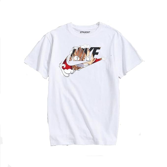 STYLECAT Forever Luffy Niky - Printed Cotton Round Neck T-Shirt