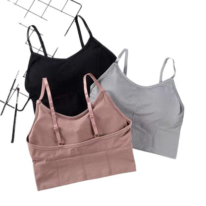 Women Cotton Padded Wire Free Sports Bra Fitness Yoga and Gymwear, Fashionable Lifestyle, Outdoor Life