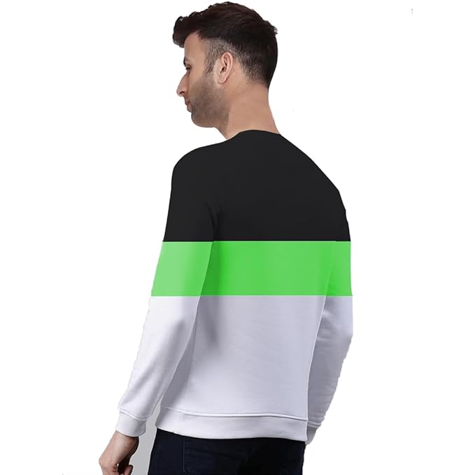 Men's Color Block Multicolor Full Sleeve T-Shirt