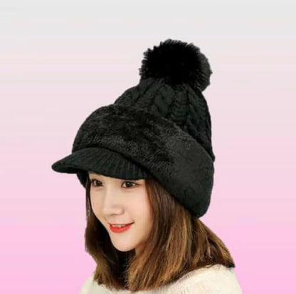 Women Winter Hat Monkey Beanie Cap