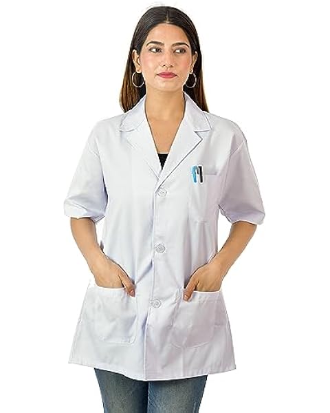 N.S. UNISEX COTTON CHAMBRAY LAB COAT