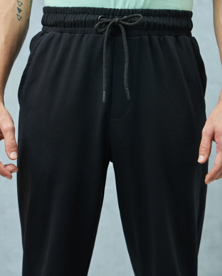 Men's Black Oversized Joggers