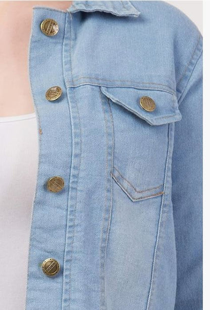 FUNDAY FASHION Women's Denim Blend Standard Length Jacket