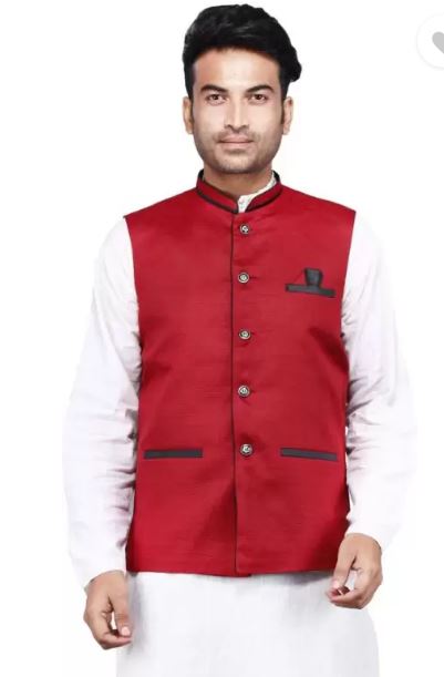 Maksud Enterprise Solid Men Waistcoat