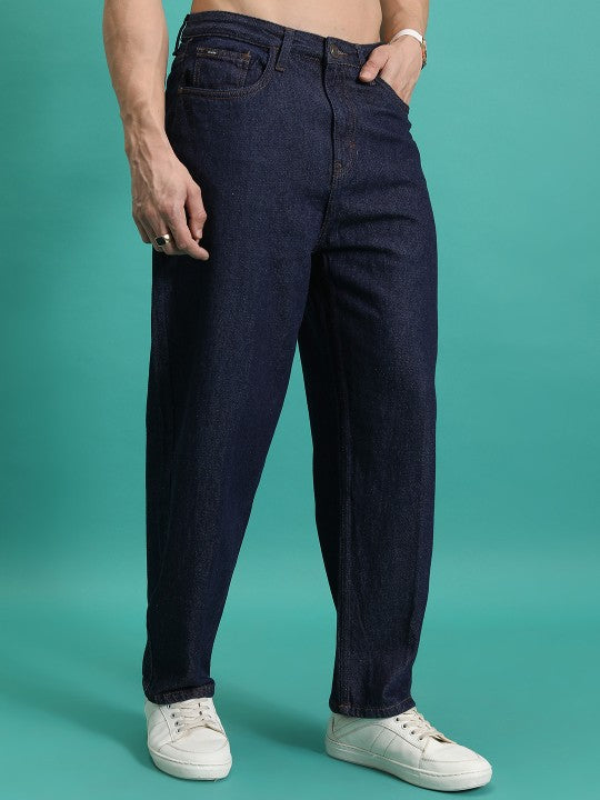 Men Loose Fit Mid-Rise Cotton Jeans – Fiorellastore.com