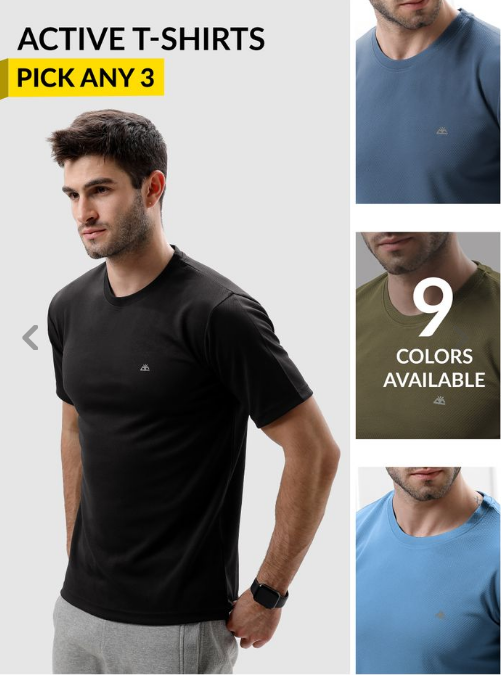 Pick Any 3 - Active T-Shirt Combo