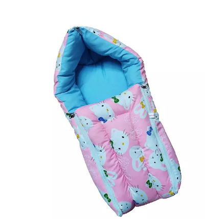 MOM & SON 2 in 1 Baby's Cotton Sleeping and Carry Bag for 0-6 Months