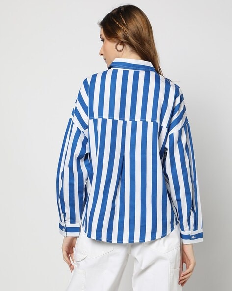 Women Striped Oversized Fit Shirt