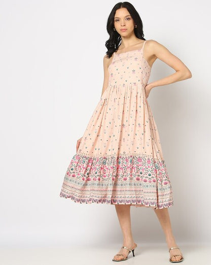 Women Printed Fit & Flare Dress