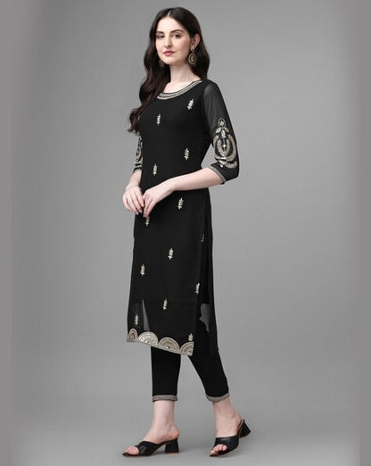 Embellished Straight Kurta