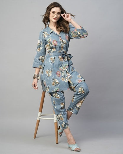 Women Floral Print 2-Piece Co-Ord Set