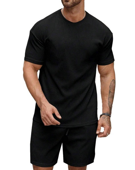 SMOWKLY Men T-Shirt & Shorts Co-Ords Set for Men