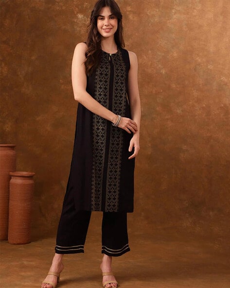 Women Printed Straight Kurta