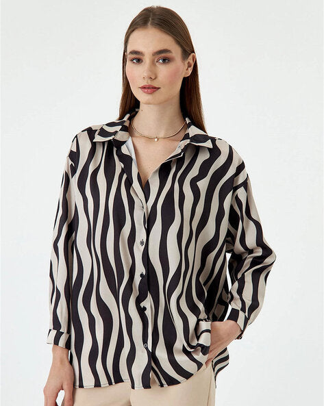 Women Regular Fit Striped Shirt