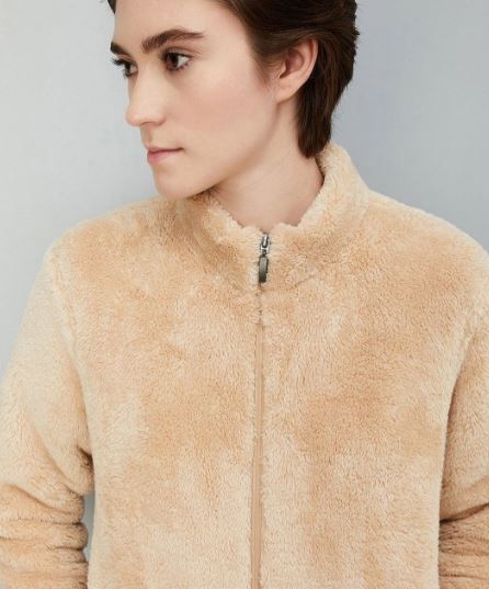 Ladies  Beige Teddy jacket