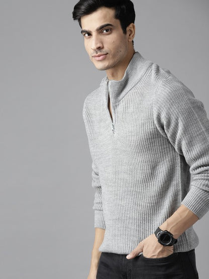 Men Self-Striped Pullover