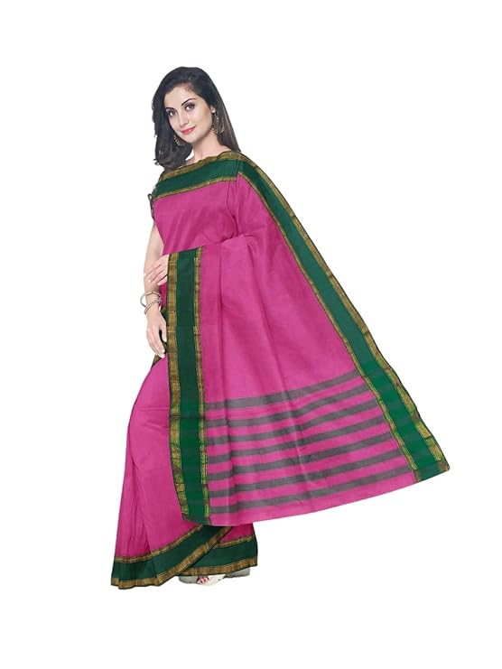 PURE COTTON GADWAL SAREE LAVANYA PINK COLOUR