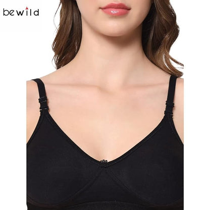 Bewild Full Coverage Backless Cotton Bra for Women and Girls