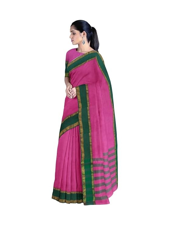 PURE COTTON GADWAL SAREE LAVANYA PINK COLOUR