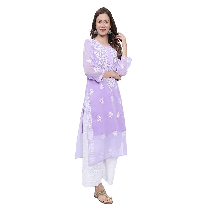 Chikankari Embroidery Kurti for Womens and Girls