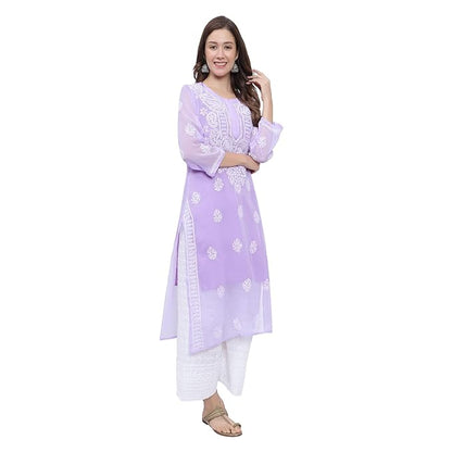 Chikankari Embroidery Kurti for Womens and Girls