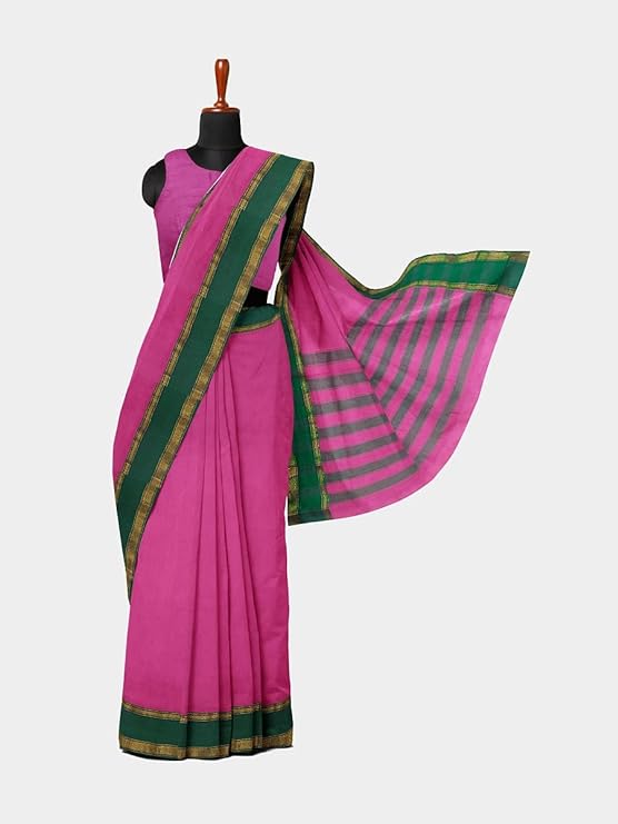 PURE COTTON GADWAL SAREE LAVANYA PINK COLOUR