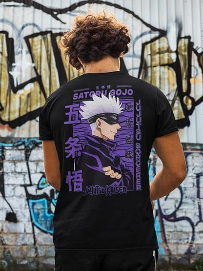 Trywolf Anime t Shirt for Men and Women Regular fit Jujutsu Kaisen t Shirts Round Neck gojo satoru Tshirt