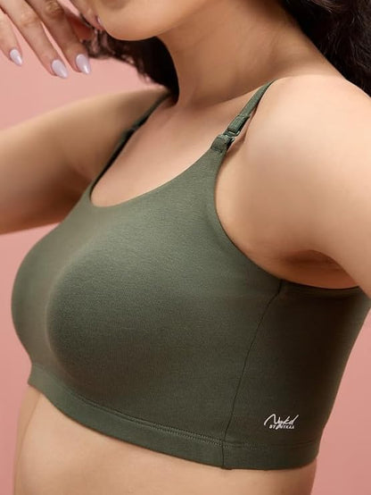 Breezy Slip-On Bra Everyday T-Shirt Bra for Women