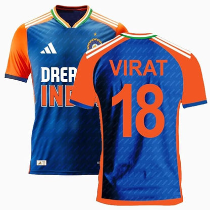 JUSBALL - T20 New VIRAT VIRAT WORLDCUP Jersey 2024-2025 Cricket (Kids and Mens)