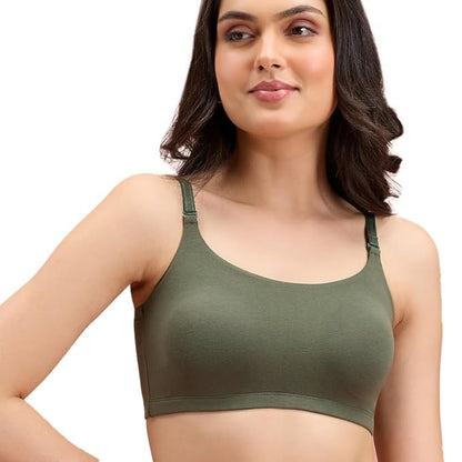 Breezy Slip-On Bra Everyday T-Shirt Bra for Women