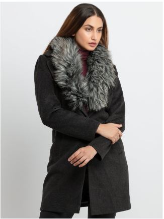 Women Solid Winter Coat