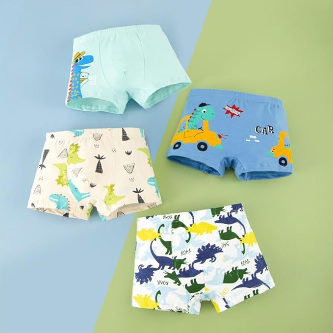 Boys Cotton Boxer Briefs Toddler Kids Underwear