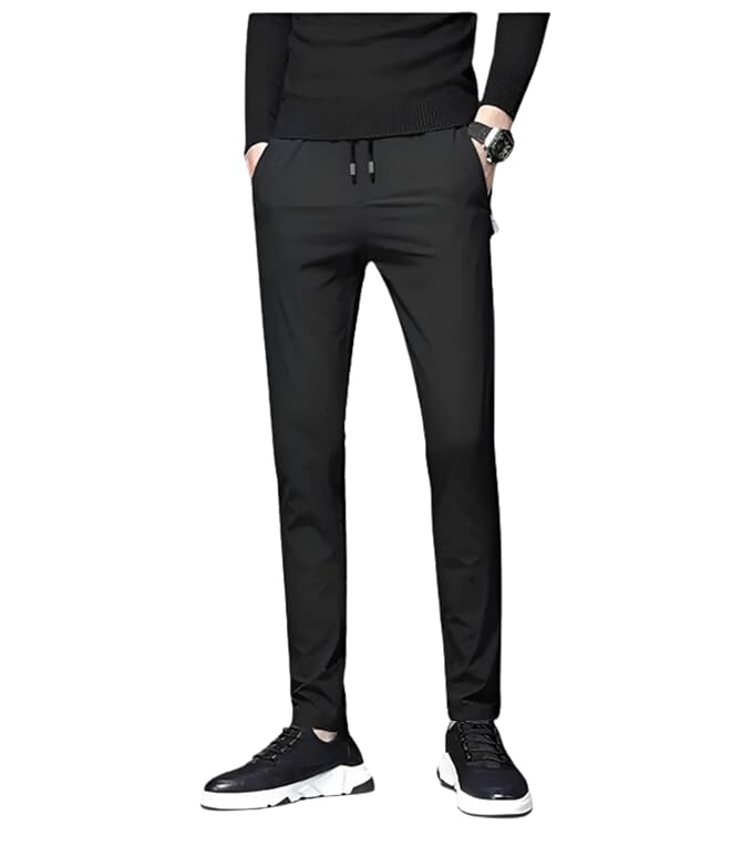 Stretchable Black Track Pant for Men