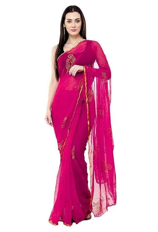 Saree Women's Chiffon Saree With Blouse Piece