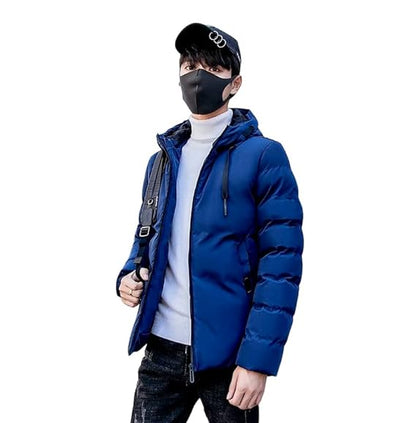 Men's Polyester Winter Hoodie Bomber Jacket.