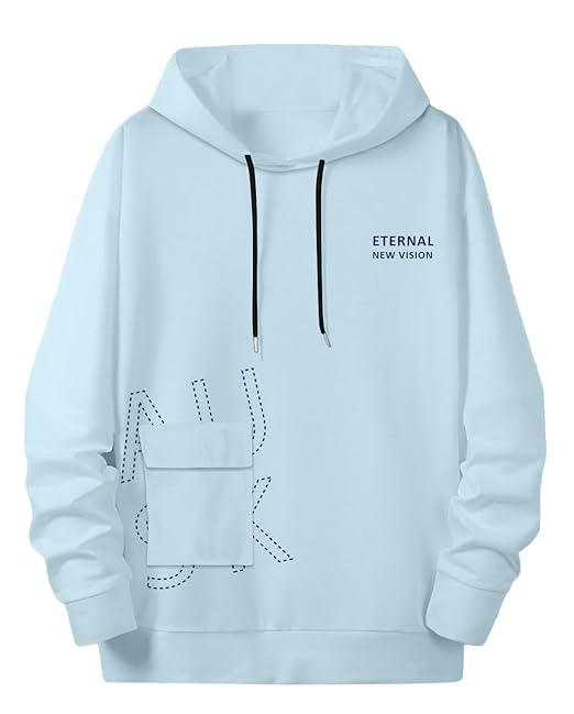 Sky Blue Hoodies Tshirt for Mens