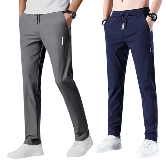 Men's Sports Regular Fit Lycra Track Pant