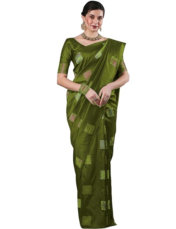 Avantika Fashion Women's Kanjivaram Soft Silk Saree With Blouse Piece