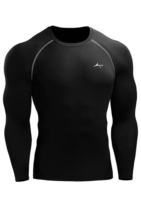 Men's Premium Full Sleeve Compression T-Shirt - Athletic Base Layer Tights for Fitness & Sports