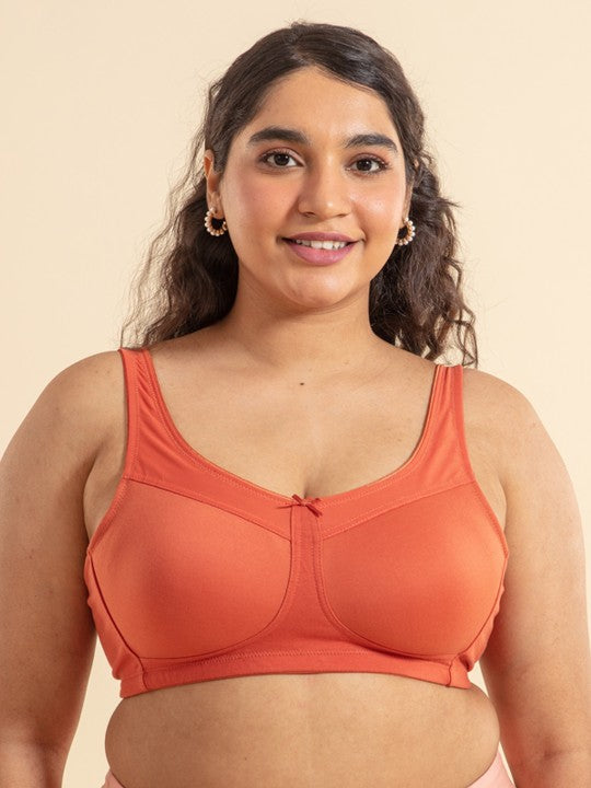 Women Non Padded Super lift Wireless Minimizer Bra