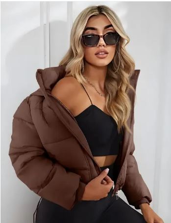 WINTER JACKETS/IMPORTED JACKETS/CROP STYLE BOMBER JACKET/CROP JACKETS