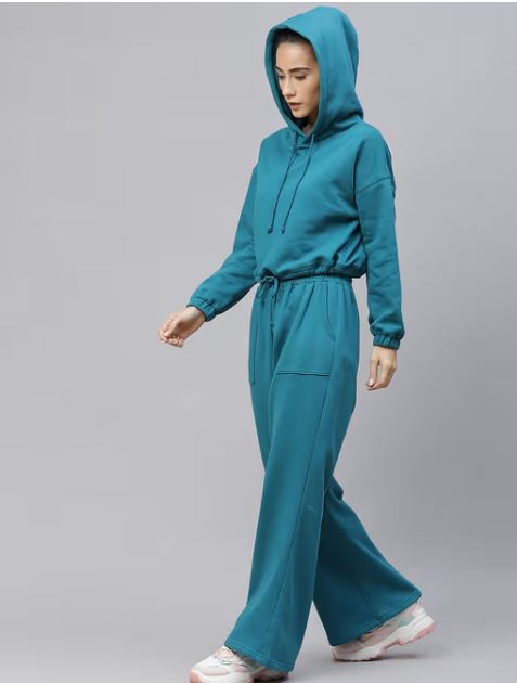 Laabha Teal Solid Regular Tracksuits