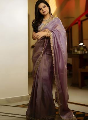 Anouk Embellished Tissue Saree